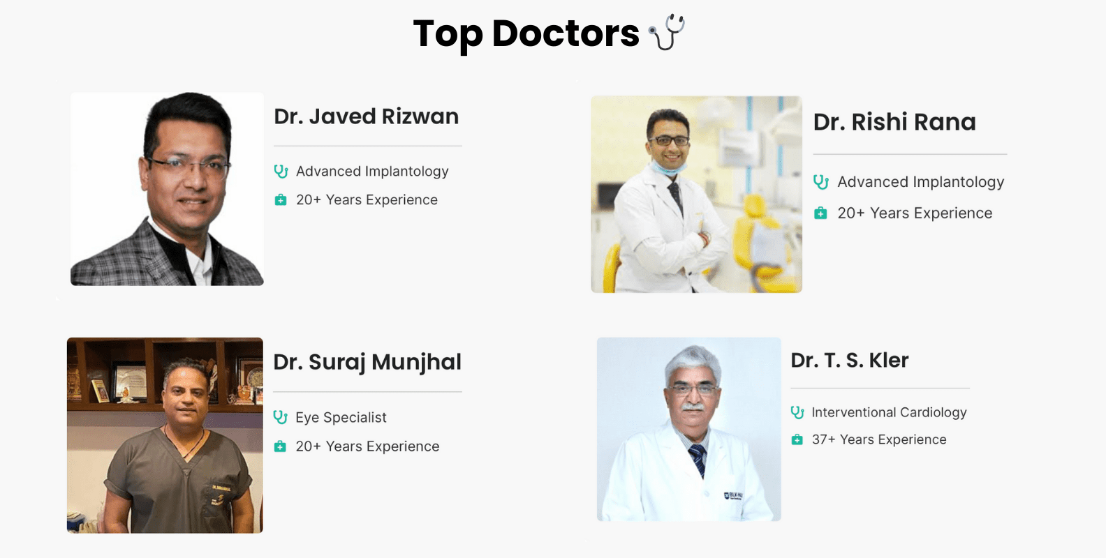 Top Doctors HomePage